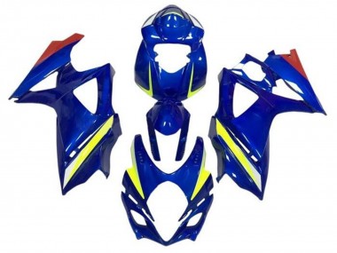 Mejores Carenados Moto Suzuki GSXR 1000 2005-2006 - Azul Amarillo Rojo