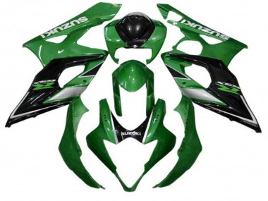Mejores Carenados Moto Suzuki GSXR 1000 2005-2006 - Verde Negro Plata