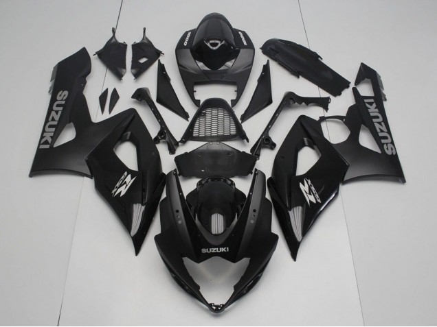 Mejores Carenado Moto Suzuki GSXR 1000 2005-2006 - Negro Brillante Negro Mate