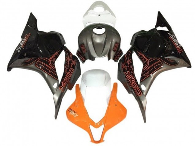 Mejores Carenados Moto Suzuki GSXR 1000 2005-2006 - Naranja Plata Negro Blanco
