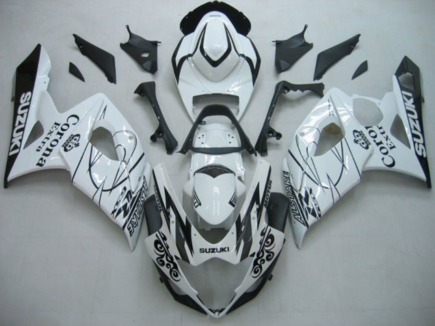 Mejores Carenados Moto Suzuki GSXR 1000 2005-2006 - Blanco Negro Alstare Corona