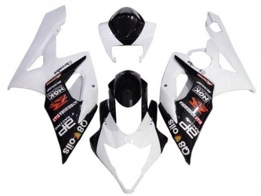Mejores Carenados Moto Suzuki GSXR 1000 2005-2006 - Blanco Negro Brembo