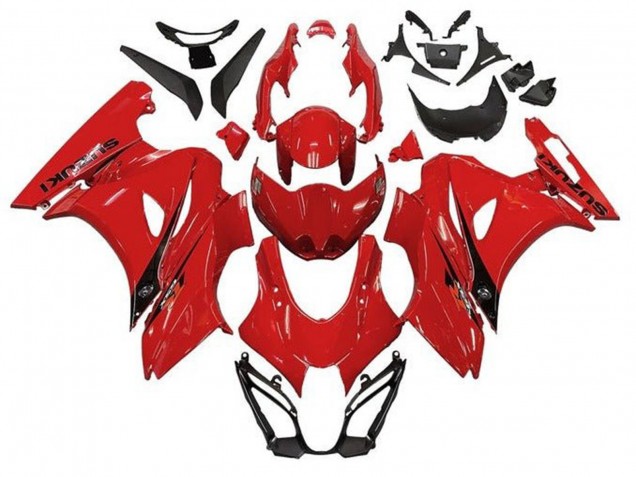 Mejores Carenados Moto Suzuki GSXR1000 2017-2024 - Rojo Negro