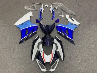 Mejores Carenados Moto Suzuki GSXR1000 2017-2024 - Blanco Triple Azul Rojo