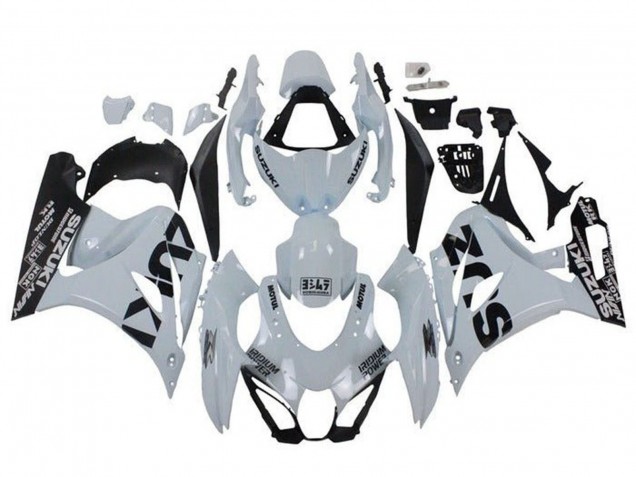 Mejores Carenados Moto Suzuki GSXR1000 2017-2024 - Blanco Negro