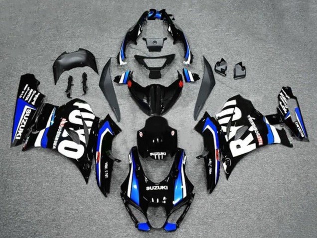 Mejores Carenados Moto Suzuki GSXR1000 2017-2024 - Negro Azul Blanco