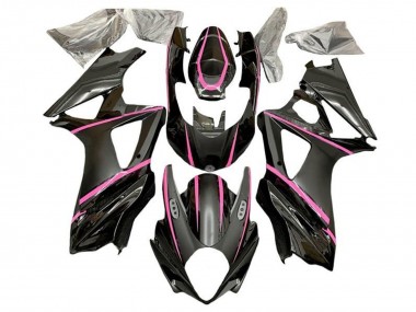 Mejores Carenados Moto Suzuki GSXR 1000 2007-2008 - Negro Mate Rosa