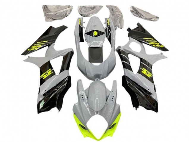 Mejores Carenados Moto Suzuki GSXR 1000 2007-2008 - Nardo Gris Neon Amarillo Negro