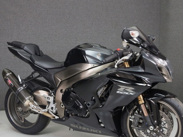 Mejores Carenados Moto Suzuki GSXR 1000 2009-2016 - Negro Negro Mate Plata Mate