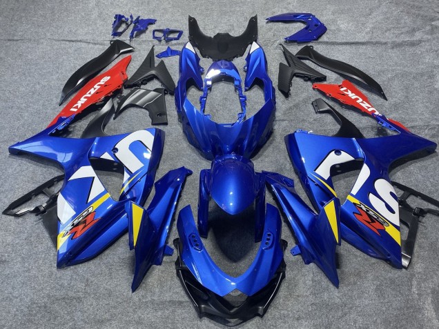 Mejores Carenados Moto Suzuki GSXR 1000 2009-2016 - Azul Rojo Blanco Amarillo