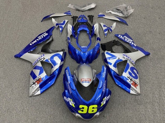 Mejores Carenados Moto Suzuki GSXR 1000 2009-2016 - Azul Plata 36
