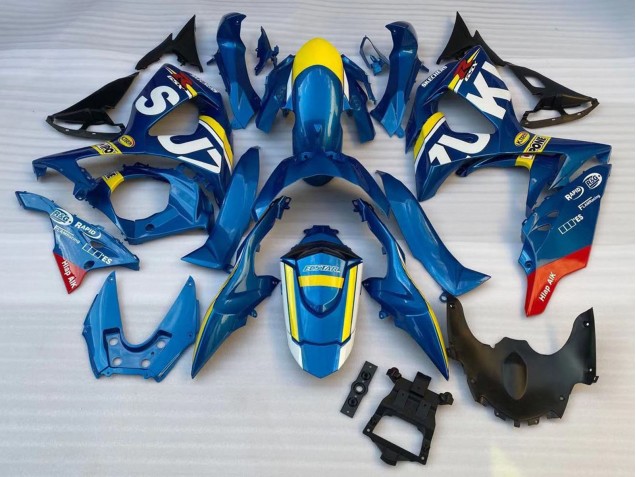 Mejores Carenados Moto Suzuki GSXR 1000 2009-2016 - Azul Amarillo Blanco Rojo