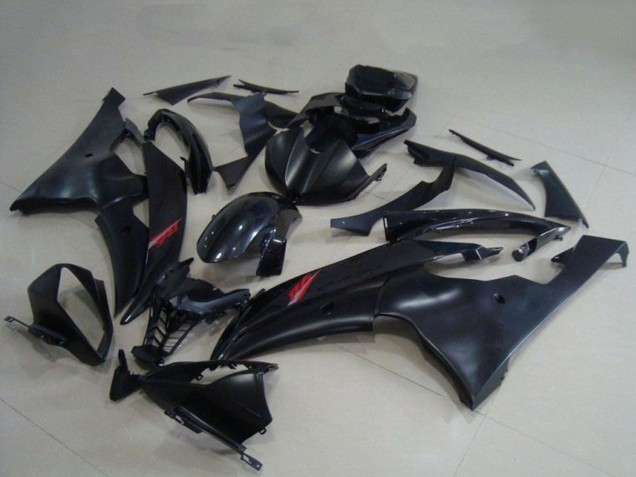 Mejores Carenados Moto Yamaha YZF R6 2008-2016 - Negro Brillante Negro Mate