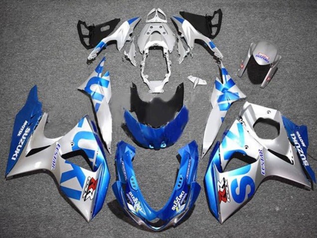 Mejores Carenados Moto Suzuki GSXR 1000 2009-2016 - Plata Azul