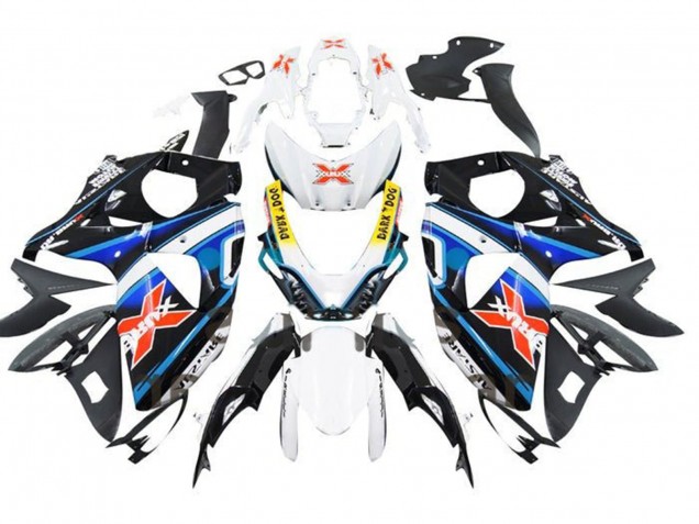 Mejores Carenados Moto Suzuki GSXR 1000 2009-2016 - Blanco Azul Amarillo Rojo Negro X