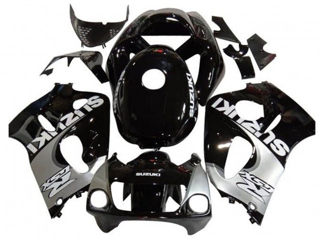 Mejores Carenados Moto Suzuki GSXR 600 / GSXR 750 1996-2000 - Negro Plata