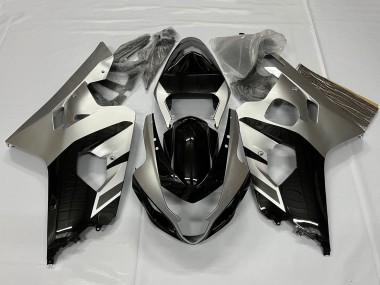 Mejores Carenados Moto Suzuki GSXR 600 / GSXR 750 2001-2003 - Plata Negro Brillante