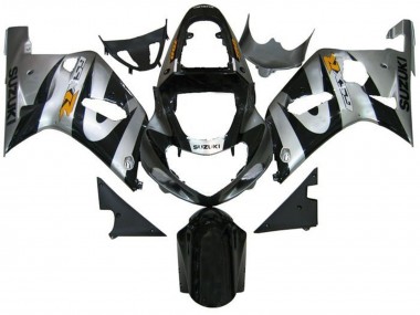Mejores Carenados Moto Suzuki GSXR 600 / GSXR 750 2001-2003 - Plata Negro Amarillo