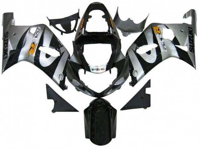 Mejores Carenados Moto Suzuki GSXR 600 / GSXR 750 2001-2003 - Plata Negro Amarillo