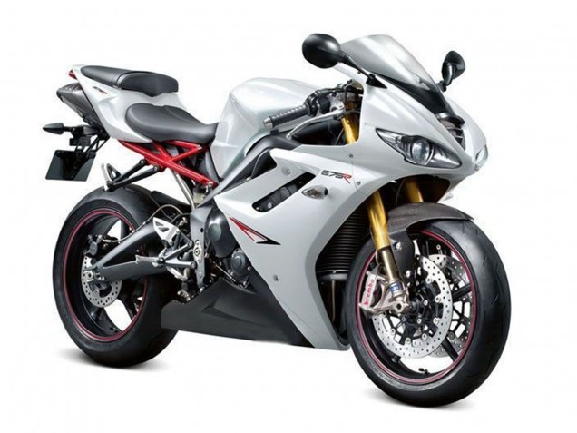 Mejores Carenados Moto Triumph Daytona 675 Triple 2009-2012 - Blanco Perla Negro