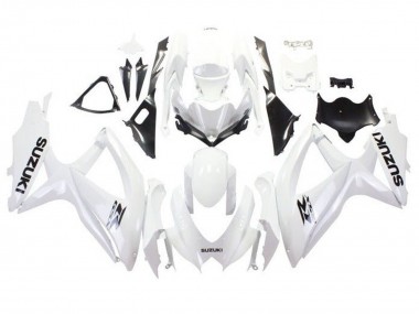 Mejores Carenados Moto Suzuki GSXR 600 / GSXR 750 2008-2010 - Blanco Negro