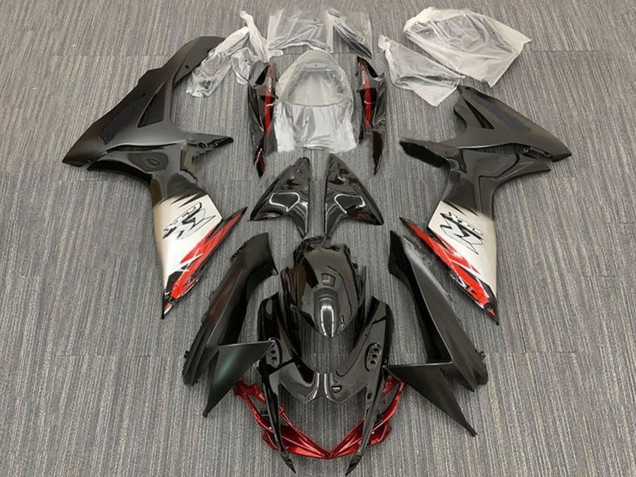 Mejores Carenados Moto Suzuki GSXR 600 / GSXR 750 2011-2024 - Negro Plata Rojo Negro Mate