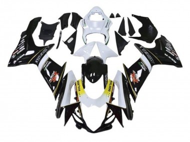 Mejores Carenados Moto Suzuki GSXR 600 / GSXR 750 2011-2024 - Blanco Amarillo Negro Alstare Dark Dog