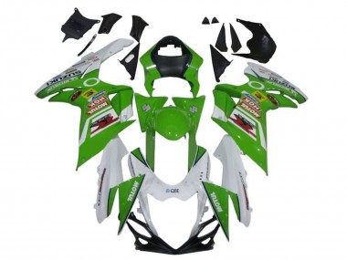 Mejores Carenados Moto Suzuki GSXR 600 / GSXR 750 2011-2024 - Blanco Verde Rojo Motul