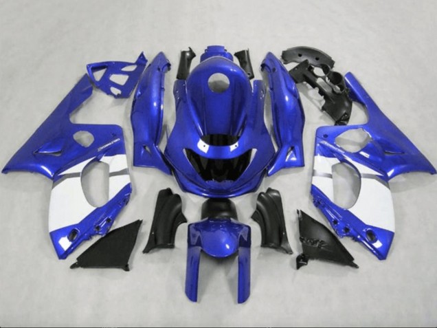 Mejores Carenados Moto Yamaha YZF600R Thundercat 1996-2007 - Azul Blanco Gris Negro