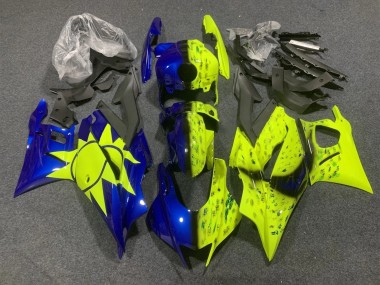 Mejores Carenados Moto Yamaha YZF R3/R25 2022-2024 - Amarillo Azul