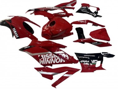 Mejores Carenados Moto Yamaha YZF R3/R25 2022-2024 - Rojo Negro Valsir