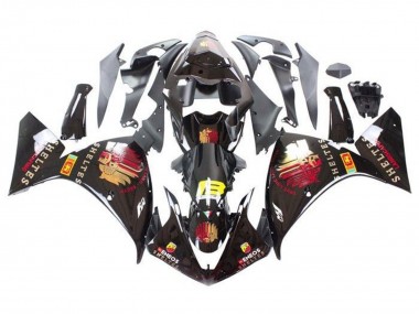 Mejores Carenados Moto Yamaha YZF 1000 R1 2009-2011 - Negro Brillante Rojo Amarillo Sheltes
