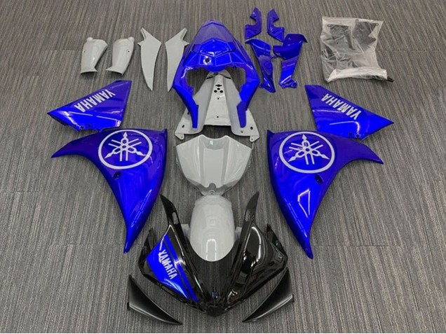 Mejores Carenados Moto Yamaha YZF 1000 R1 2009-2011 - Azul Nardo Gris Negro