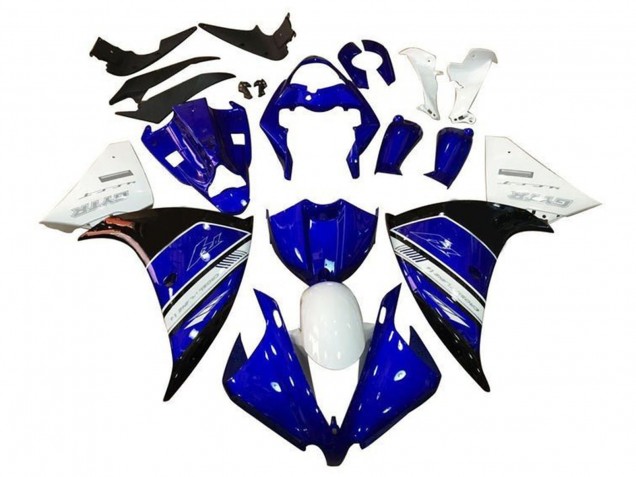 Mejores Carenados Moto Yamaha YZF 1000 R1 2009-2011 - Blanco Azul Negro GYTR