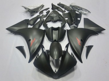 Mejores Carenados Moto Yamaha YZF 1000 R1 2009-2011 - Negro Mate Rojo Calcomanía