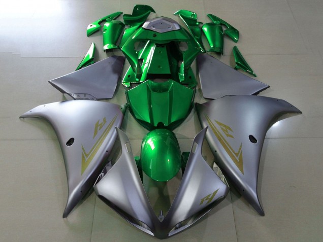 Mejores Carenados Moto Yamaha YZF 1000 R1 2009-2011 - Plata Verde