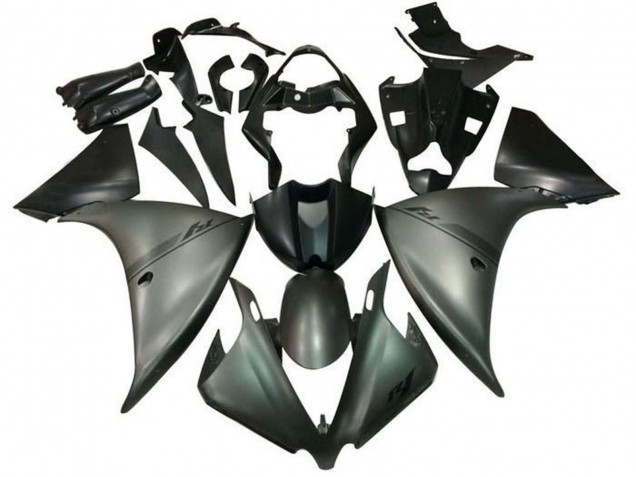 Mejores Carenados Moto Yamaha YZF 1000 R1 2009-2011 - Plata Negro Mate