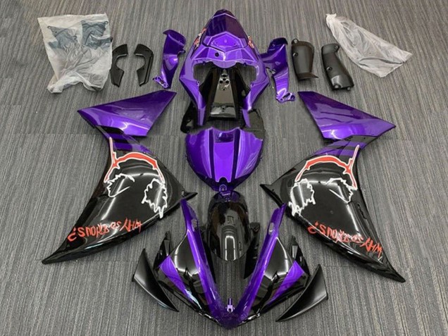 Mejores Carenados Moto Yamaha YZF 1000 R1 2009-2011 - Púrpura Negro Rojo Joker
