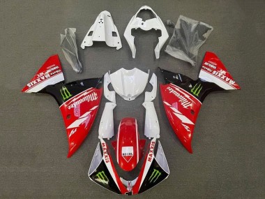 Mejores Carenados Moto Yamaha YZF 1000 R1 2009-2011 - Blanco Rojo Negro Verde Monstruo Milwaukee