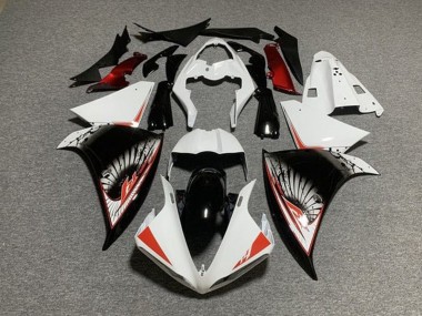 Mejores Kits Carenado Moto Yamaha YZF 1000 R1 2009-2011 - Blanco Rojo Negro