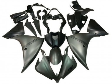 Mejores Carenados Moto Yamaha YZF 1000 R1 2012-2014 - Gris Mate Negro Mate