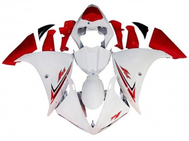 Mejores Carenados Moto Yamaha YZF 1000 R1 2012-2014 - Blanco Rojo
