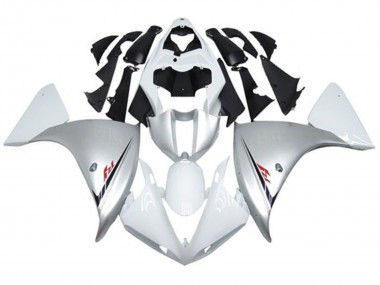 Mejores Carenados Moto Yamaha YZF 1000 R1 2012-2014 - Plata Blanco