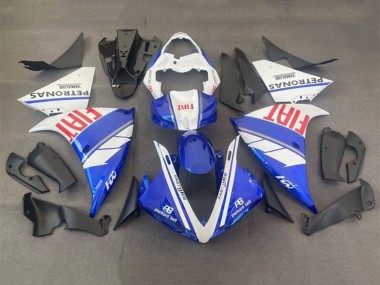 Mejores Carenados Moto Yamaha YZF 1000 R1 2012-2014 - Blanco Azul Rojo Fiat