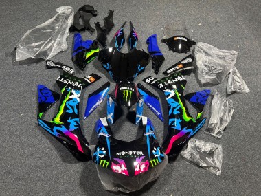 Mejores Carenados Moto Yamaha YZF 1000 R1 2015-2019 - Negro Azul Rosa Verde Monstruo ENEOS