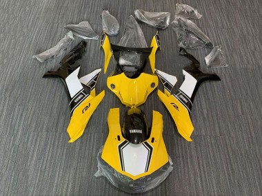 Mejores Kits Carenado Moto Yamaha YZF 1000 R1 2015-2019 - Amarillo Blanco Negro