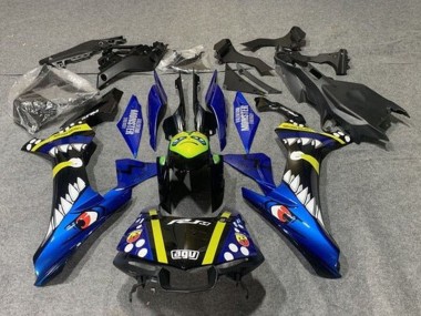 Mejores Carenados Moto Yamaha YZF 1000 R1 2015-2019 - Azul Amarillo Negro Tiburón