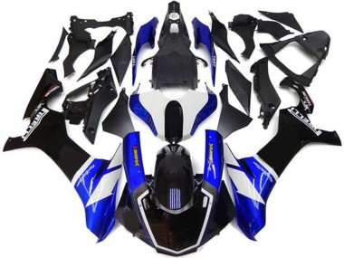 Mejores Kits Carenado Moto Yamaha YZF 1000 R1 2015-2019 - Azul Blanco Negro Brillante