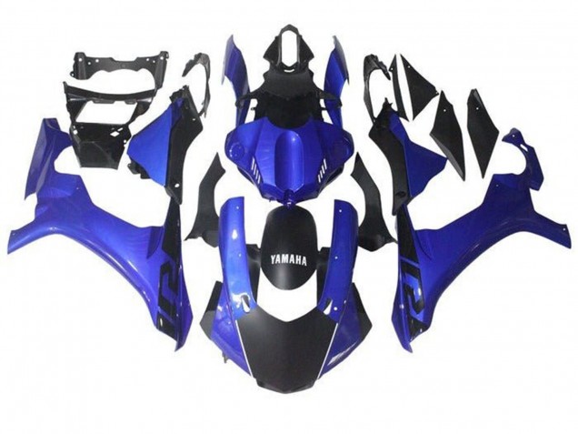Mejores Carenado Moto Yamaha YZF 1000 R1 2015-2019 - Azul Negro Mate