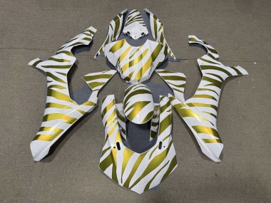 Mejores Carenados Moto Yamaha YZF 1000 R1 2015-2019 - Blanco Oro Cebra